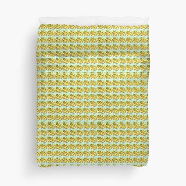 Yellow rose pattern Duvet Cover