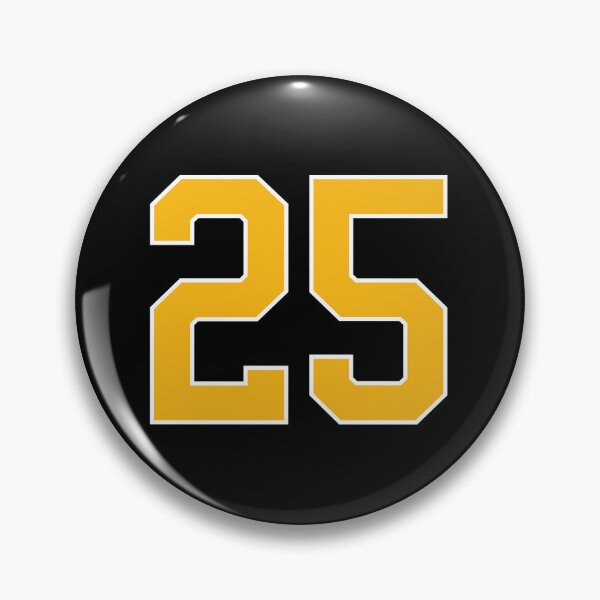 Item preview, Yellow Number 25 lucky sports jersey twenty five designed and sold by HeavyStyle.