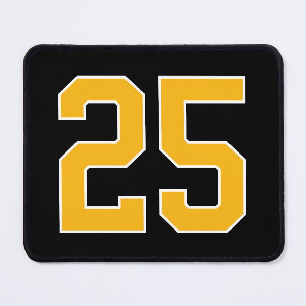 Item preview, Yellow Number 25 lucky sports jersey twenty five designed and sold by HeavyStyle.