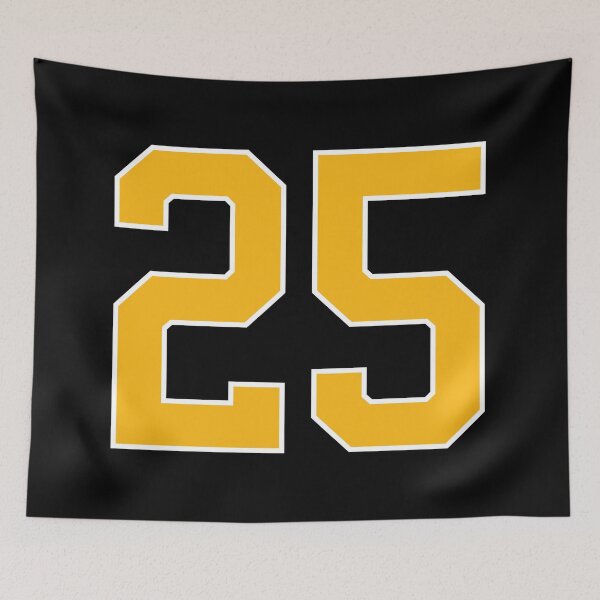 Item preview, Yellow Number 25 lucky sports jersey twenty five designed and sold by HeavyStyle.