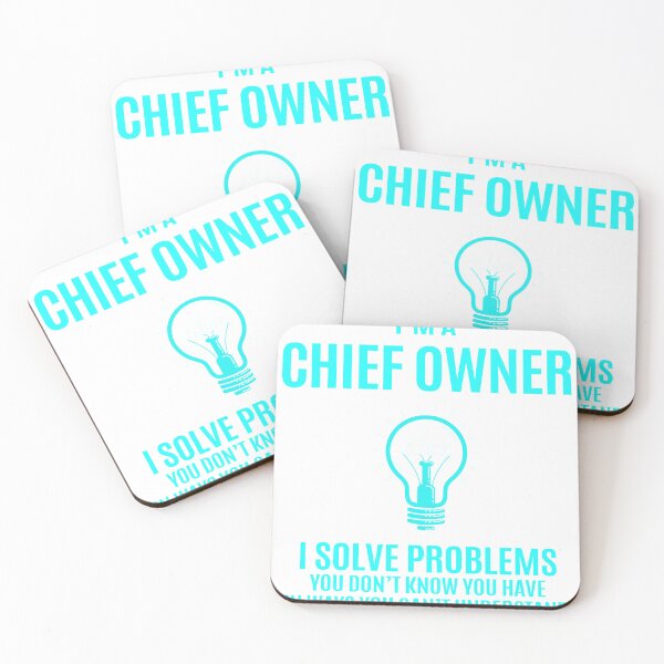 Item preview, Chief Owner - I Solve Problems Job Gift designed and sold by melissaval2.