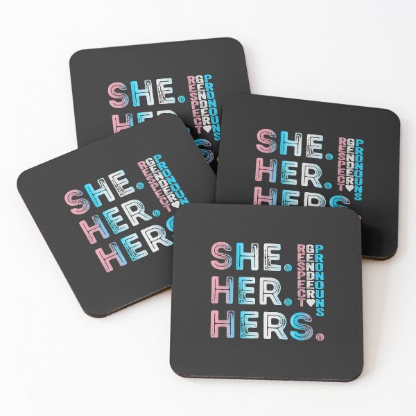 Item preview, She Her Hers respect gender pronouns designed and sold by PootinTuon.