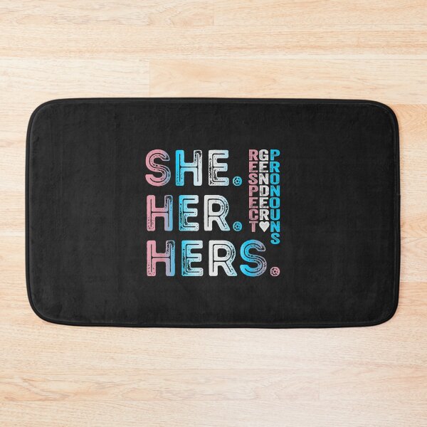 Item preview, She Her Hers respect gender pronouns designed and sold by PootinTuon.