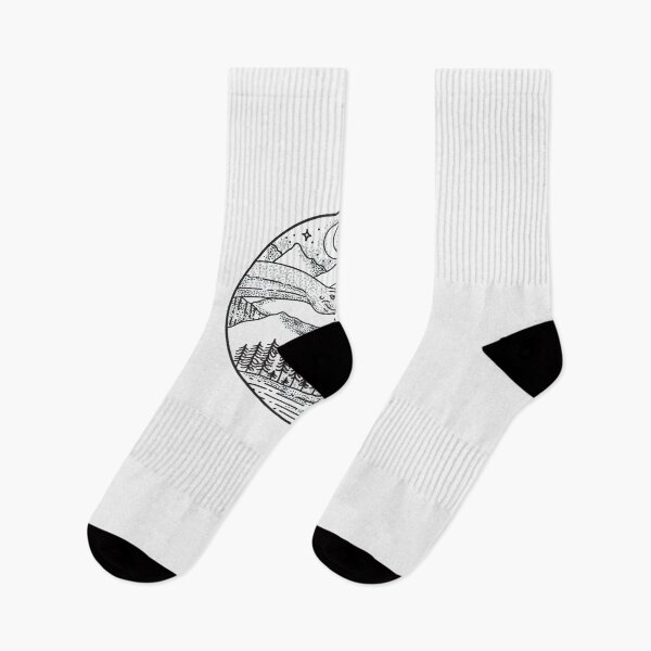 Item preview, Brontosaurus Astronaut Mountain Circle Tattoo Sticker designed and sold by MaxSchmid.