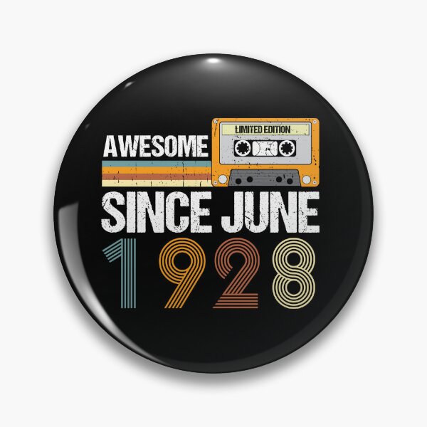Item preview, Awesome Since June 1928 | Vintage 1928 Birthday | 94nd Birthday Gift  designed and sold by AMINE  ★★★★★.