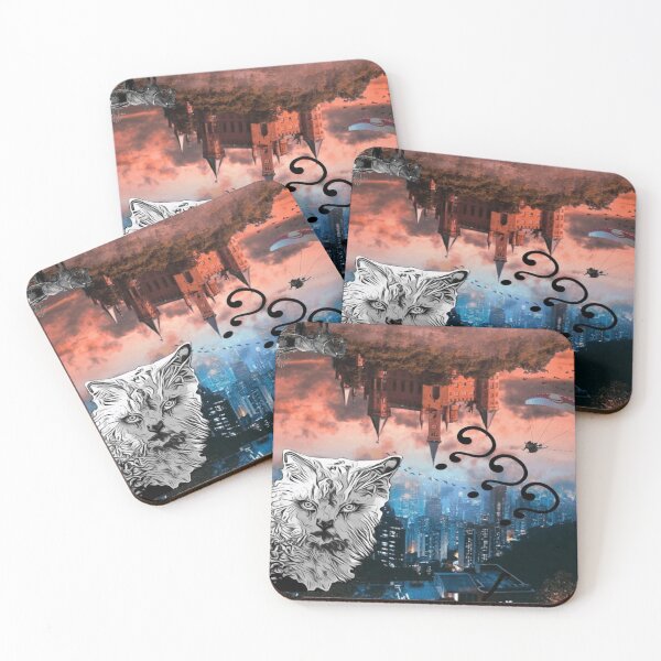 Item preview, Surreal cat portrait designed and sold by Cyberomiz.