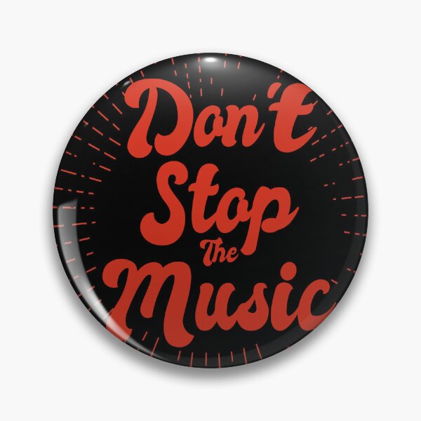 Item preview, A Don't Stop The Music lettering in red designed and sold by velisani.