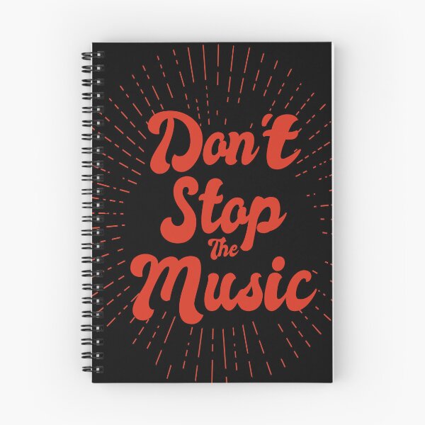 Item preview, A Don't Stop The Music lettering in red designed and sold by velisani.