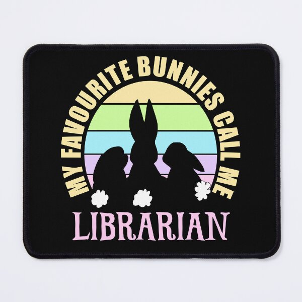 Item preview, My Favourite Bunnies Call Me Librarian, Cute Easter Bunny Sunset designed and sold by ACC .