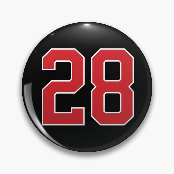 Item preview, Sports Number 28, red black color lucky sport twenty eight designed and sold by ArtIsParty.