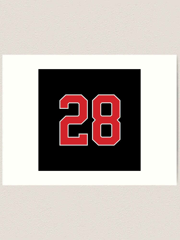 大学 割引 Sports Number 28, red black color lucky sport twenty eight 小物