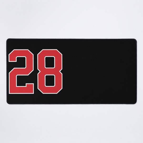 Item preview, Sports Number 28, red black color lucky sport twenty eight designed and sold by ArtIsParty.