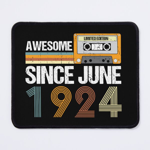 Item preview, Awesome Since June 1924 | Vintage 1924 Birthday | 98nd Birthday Gift  designed and sold by AMINE  ★★★★★.