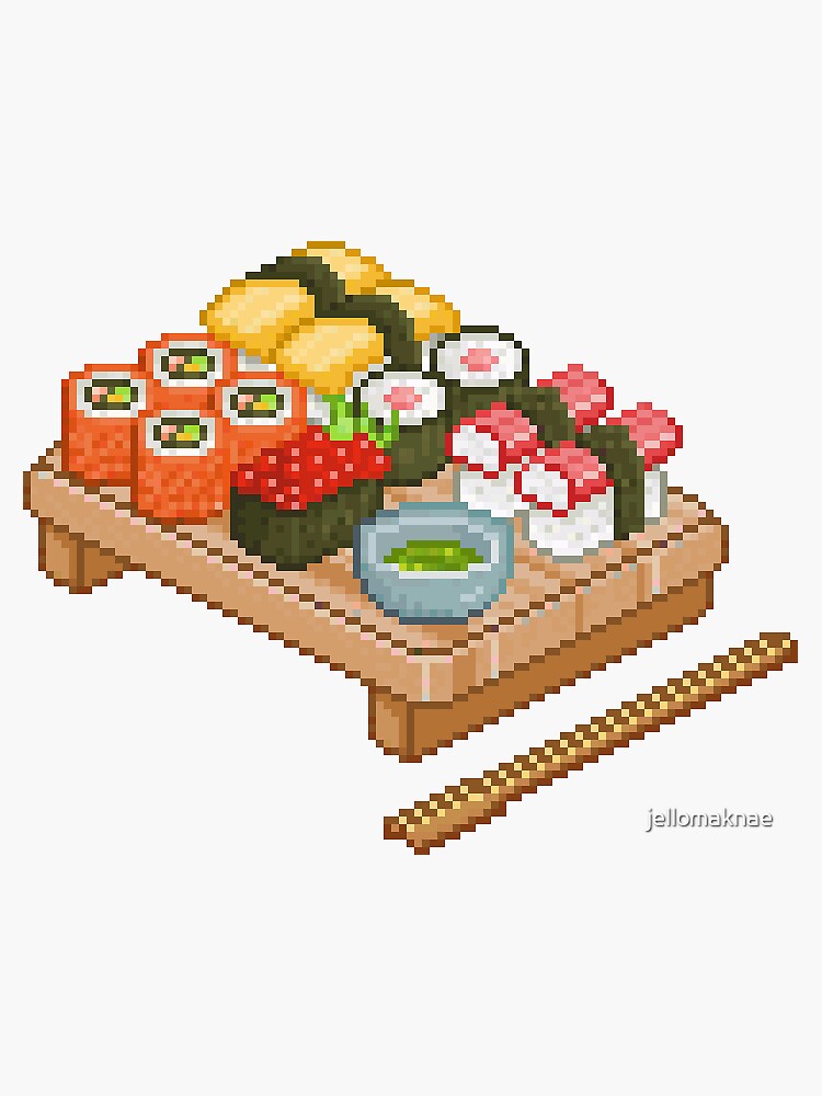 university games sushi pixel puzzle
