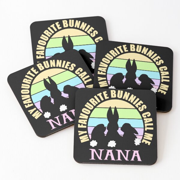 Item preview, My Favourite Bunnies Call Me Nana, Cute Easter Bunny Sunset  designed and sold by ACC .