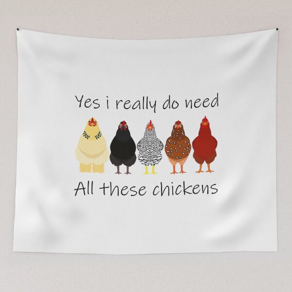 Item preview, Yes I Really Do Need All These Chickens Funny Farmer Gift designed and sold by davetmccall.
