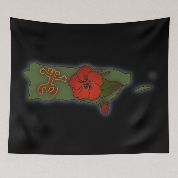 Item preview, Puerto Rico Mapa Boricua Flor Puertorriqueña Coqui Taino designed and sold by SoLunAgua ..