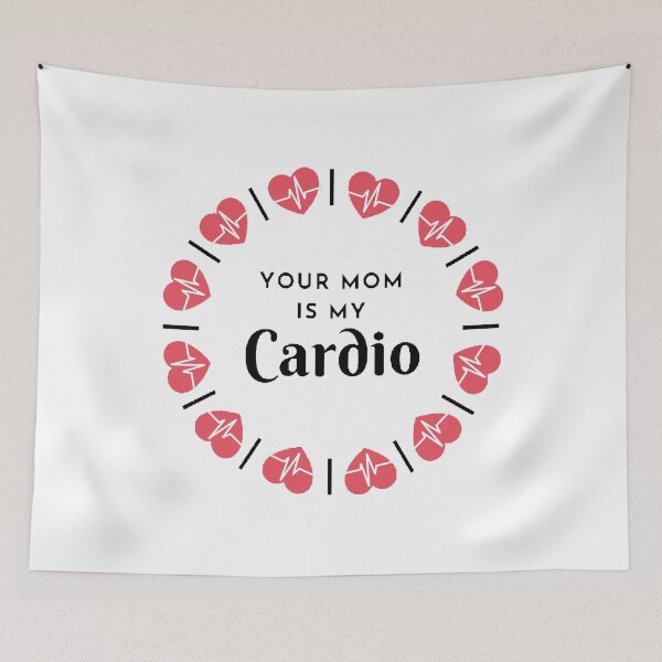 Item preview, Your Mom Is My Cardio - funny and cute T-Shirts Quotes designed and sold by Designspot2020.