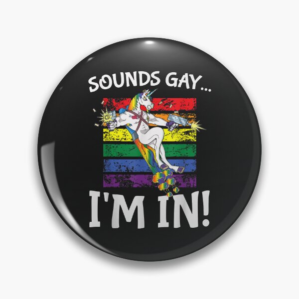 Item preview, Sounds Gay I'm in Funny Rainbow Proudly Support Unicorn Gift designed and sold by PootinTuon.