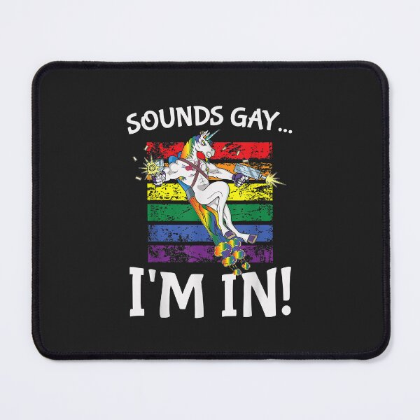 Item preview, Sounds Gay I'm in Funny Rainbow Proudly Support Unicorn Gift designed and sold by PootinTuon.