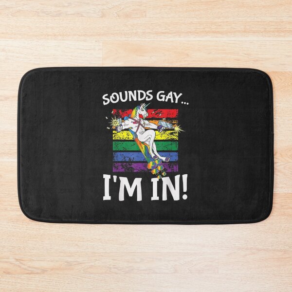 Item preview, Sounds Gay I'm in Funny Rainbow Proudly Support Unicorn Gift designed and sold by PootinTuon.