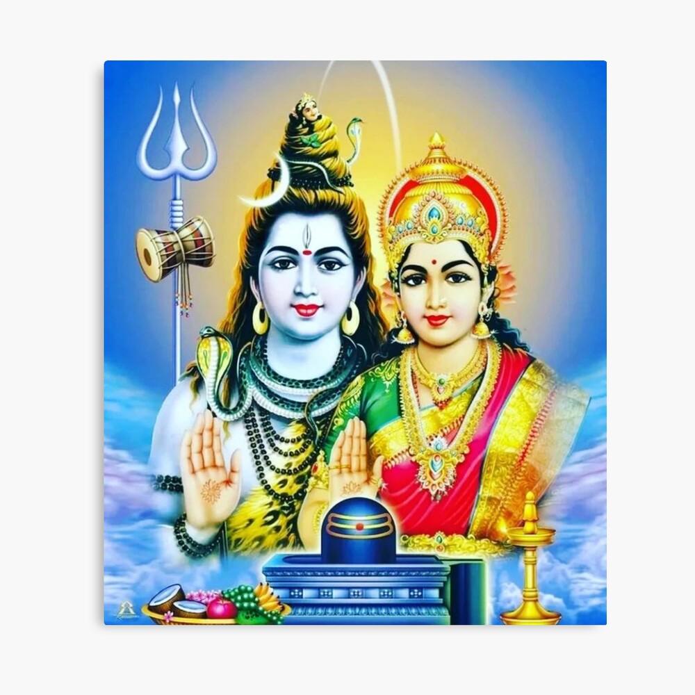 Lord Shiva goddess Parvati Photography art