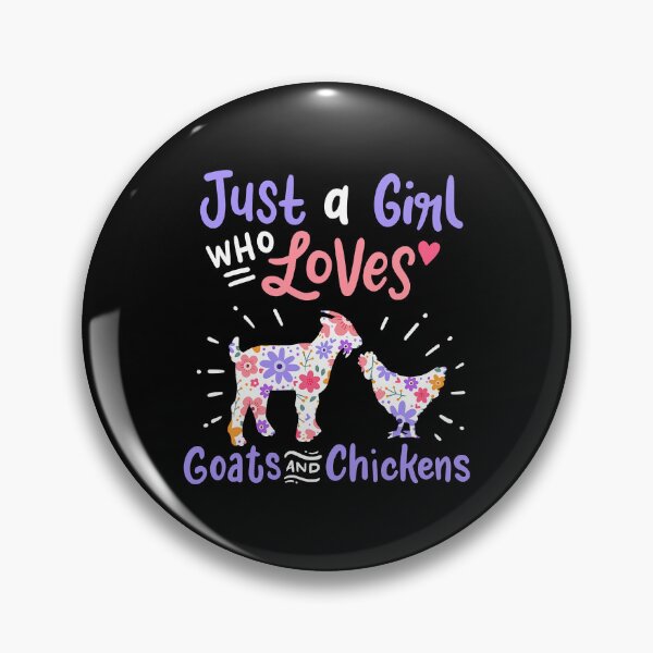 Item preview, Just A Girl Who Loves Goats And Chickens Funny Goat Chicken Gift designed and sold by davetmccall.