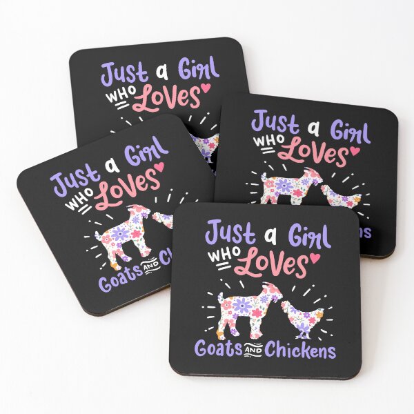 Item preview, Just A Girl Who Loves Goats And Chickens Funny Goat Chicken Gift designed and sold by davetmccall.
