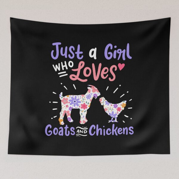 Item preview, Just A Girl Who Loves Goats And Chickens Funny Goat Chicken Gift designed and sold by davetmccall.