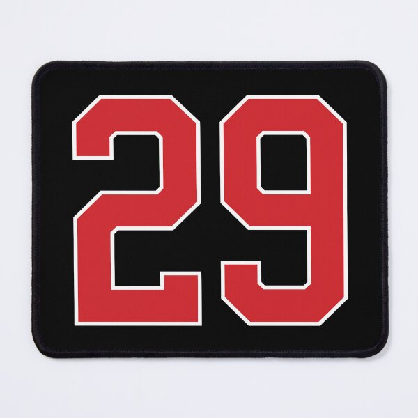 Item preview, Sports Number 29, red black color lucky sport twenty nine designed and sold by ArtIsParty.