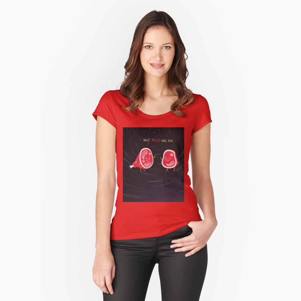 Item preview, Fitted Scoop T-Shirt designed and sold by JiggsFashion.
