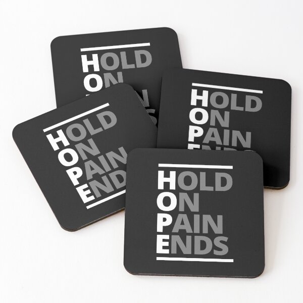 Item preview, Hold on pain ends designed and sold by xzdesigns.