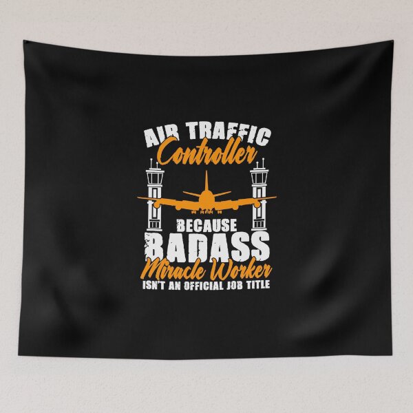 Item preview, Badass Miracle Worker Funny Air Traffic Controller For ATC designed and sold by Nessshirts.