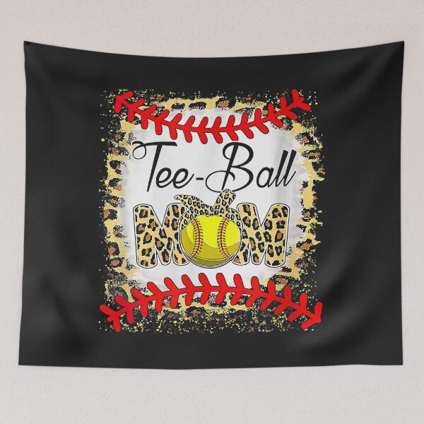 Item preview, Tee Ball Mom Softball Leopard Bleached Mother's Day designed and sold by PootinTuon.