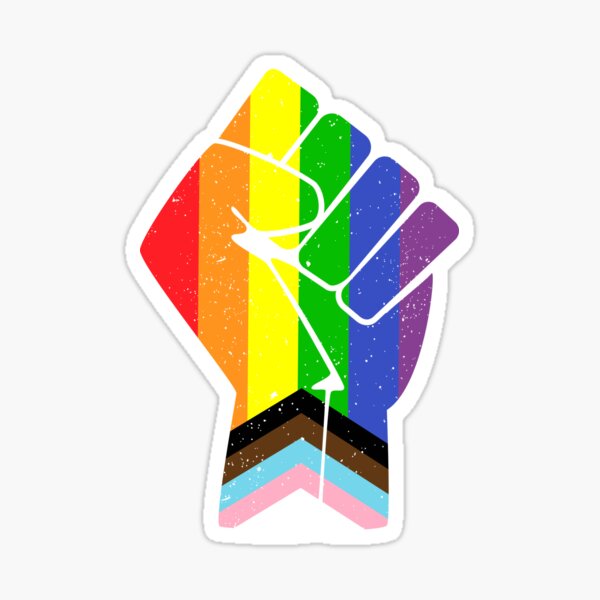LIMITED EDITION** Progressive Pride Rainbow- Vinyl Sticker – Guerrilla  Graphix