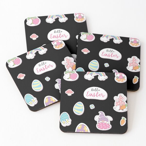 Item preview, Cute easter day stickers - HELLO EASTER designed and sold by Slaystyle.