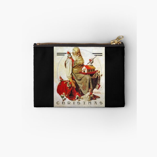 Item preview, Music Vintage Retro Norman Rockwell Santa And His Elves Love You Fans designed and sold by ZenaBarton56.