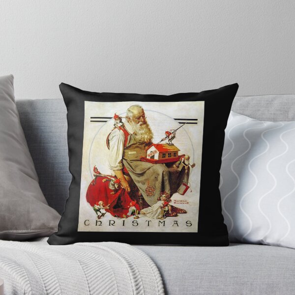 Item preview, Music Vintage Retro Norman Rockwell Santa And His Elves Love You Fans designed and sold by ZenaBarton56.