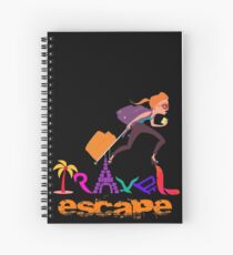 Travel Tshirt Graphic Illustration Spiral Notebook