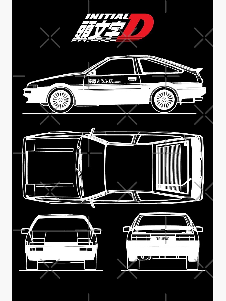 Toyota ae86 blueprint