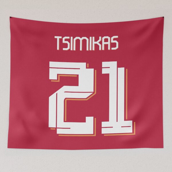 Item preview, Kostas Tsimikas Liverpool Home jersey 23/24 designed and sold by Alimator.