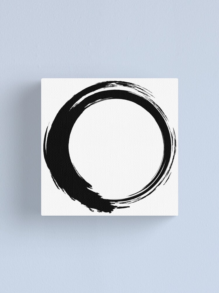 Zen Enso Circle, circle brush, Japanese Circle Canvas Print for Sale by  Tanysl