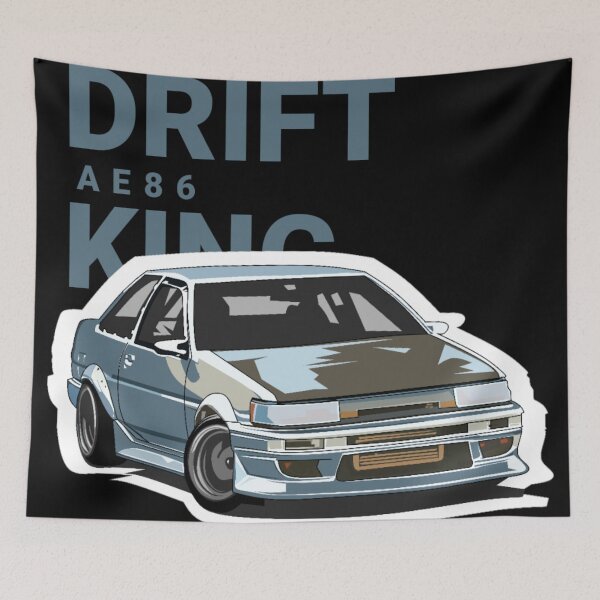 Item preview, Classic blue car driftking designed and sold by AoSora.