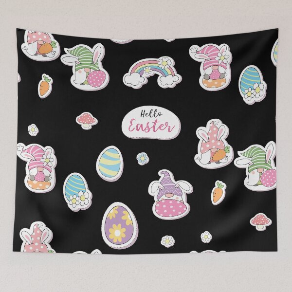 Item preview, Cute easter day stickers - HELLO EASTER designed and sold by Slaystyle.