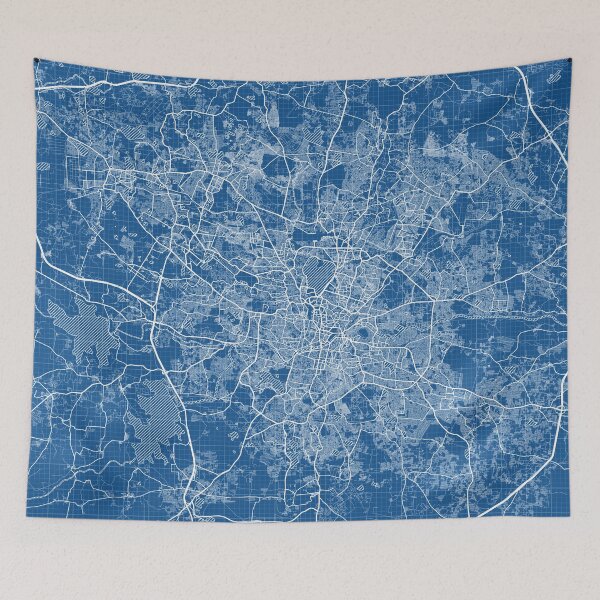 Item preview, Hyderabad City Map of Telangana, India - Blueprint designed and sold by deMAP.