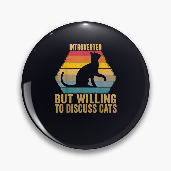 Item preview, Introverted But Willing To Discuss Cats Vintage Introverts designed and sold by DeannaMarks.