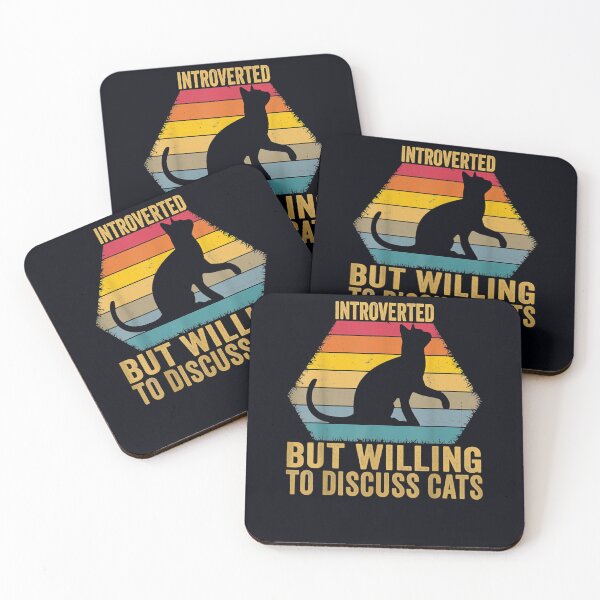 Item preview, Introverted But Willing To Discuss Cats Vintage Introverts designed and sold by DeannaMarks.