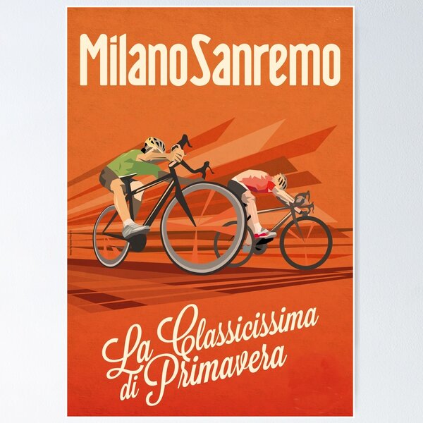 Item preview, Retro Milan San Remo Cycling designed and sold by martinporte.