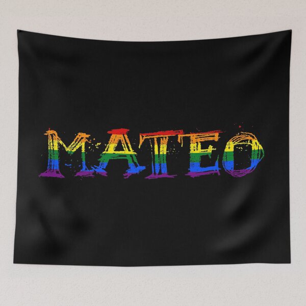 Item preview, Men rainbow name gay Mateo designed and sold by LoveIsColorful.