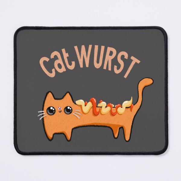 Item preview, Catwurst Bratwurst - Cat Hot dog design designed and sold by Luci Power.